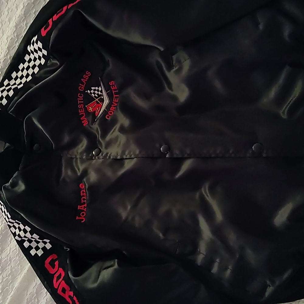 1980s Corvette racing club satin jacket